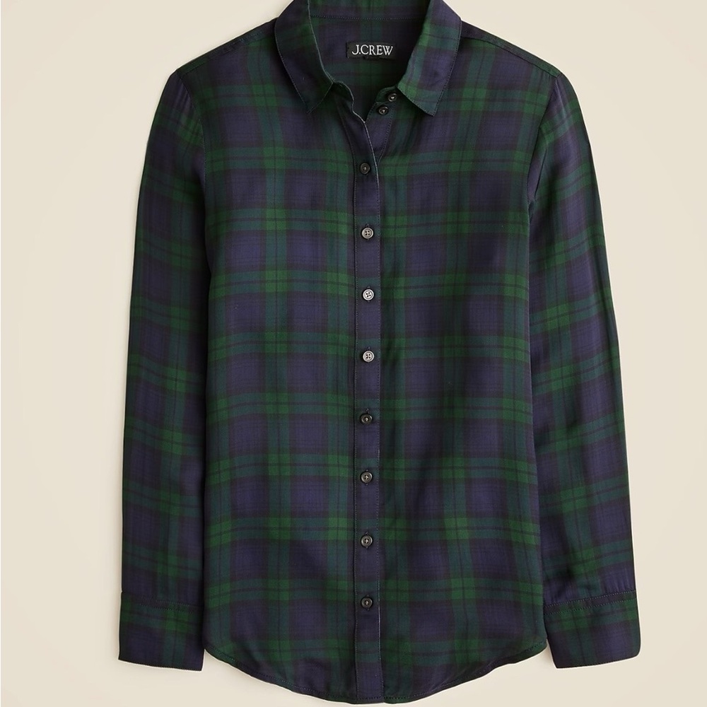 J.Crew Button-up Shirt in Black Watch Tartan NWT